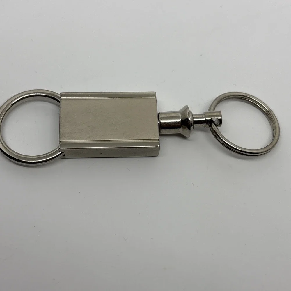 NFL NetworkKey Fob Silver Metal Shiny Key holder Detachable NFL Shield Logo Gift
